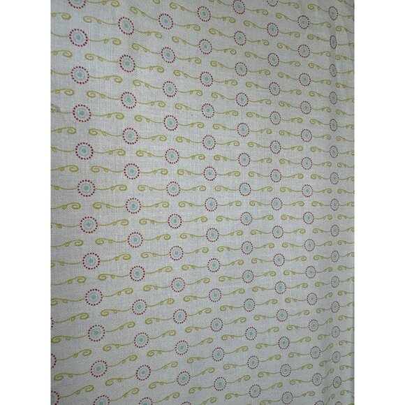 Whimsical Dotted Floral Cotton Quilting Fabric 1/2 yard Soft Pastel Geometric De - Picture 2 of 12